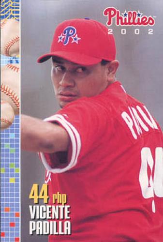 2002 Philadelphia Phillies Photocards #19 Vicente Padilla Front