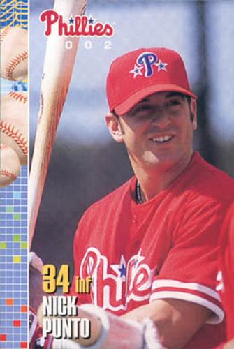 2002 Philadelphia Phillies Photocards #24 Nick Punto Front