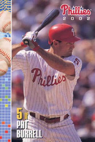 2002 Philadelphia Phillies Photocards #6 Pat Burrell Front