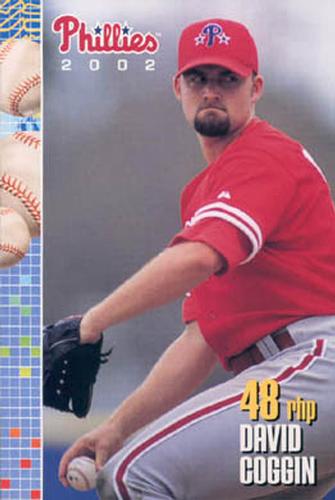 2002 Philadelphia Phillies Photocards #7 Dave Coggin Front