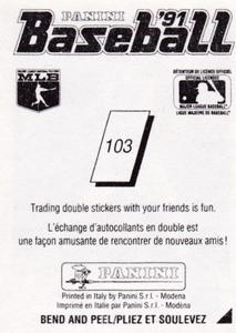 1991 Panini Stickers (Canada) #103 Ricky Jordan Back