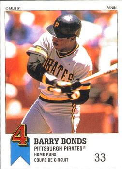 1991 Panini Top 15 (Canada) #12 Barry Bonds Front