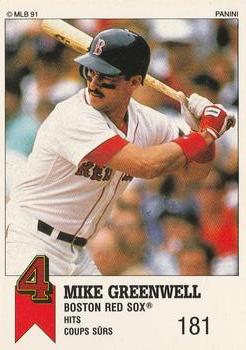 1991 Panini Top 15 (Canada) #32 Mike Greenwell Front