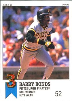1991 Panini Top 15 (Canada) #43 Barry Bonds Front