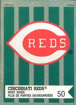 1991 Panini Top 15 (Canada) #131 Cincinnati Reds / Most Saves Front