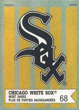 1991 Panini Top 15 (Canada) #136 Chicago White Sox / Most Saves Front
