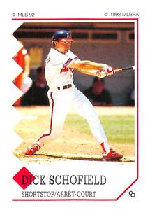 1992 Panini Stickers (Canadian) #8 Dick Schofield Front