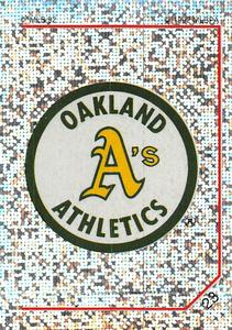 1992 Panini Stickers (Canadian) #23 Athletics Team Logo Front