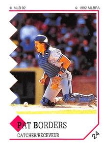 1992 Panini Stickers (Canadian) #24 Pat Borders Front