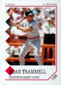 1992 Panini Stickers (Canadian) #108 Alan Trammell Front