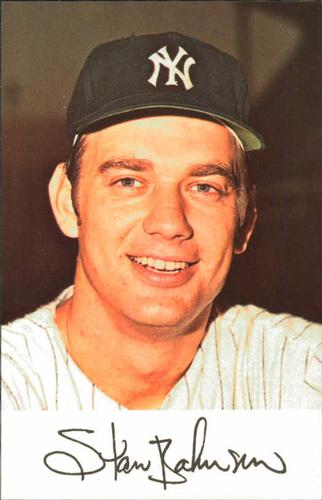 1971 New York Yankees Clinic Day Postcards #NNO Stan Bahnsen Front