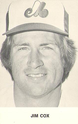1976 Montreal Expos Photocards Update #NNO Jim Cox Front