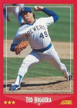 1988 Score - Glossy #280 Ted Higuera Front