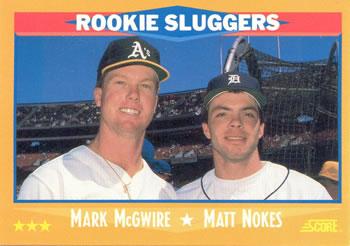 1988 Score - Glossy #648 Mark McGwire / Matt Nokes Front