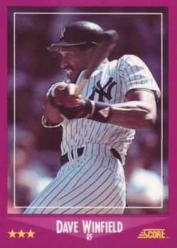 1988 Score - Glossy #55 Dave Winfield Front