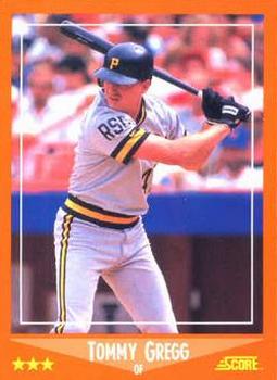 1988 Score Rookie & Traded - Glossy #69T Tommy Gregg Front