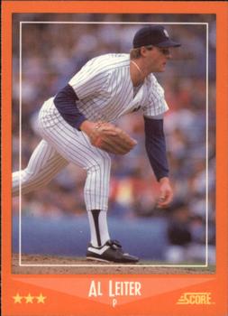 1988 Score Rookie & Traded - Glossy #97T Al Leiter Front