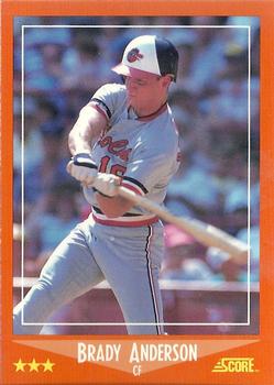 1988 Score Rookie & Traded - Glossy #70T Brady Anderson Front