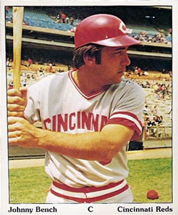 1975 SSPC Puzzle Back #NNO Johnny Bench Front