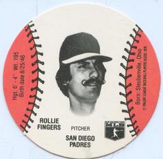 1978 Wiffle Ball Discs #NNO Rollie Fingers Front