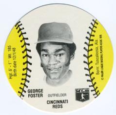 1978 Wiffle Ball Discs #NNO George Foster Front