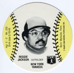 1978 Wiffle Ball Discs #NNO Reggie Jackson Front
