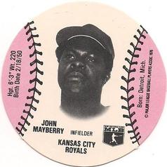 1978 Wiffle Ball Discs #NNO John Mayberry Front