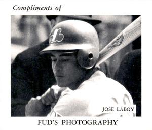 1969 Fud's Photography Montreal Expos #NNO Jose Laboy Front