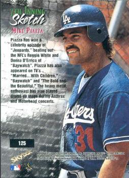 1998 SkyBox Dugout Axcess #125 Mike Piazza Back