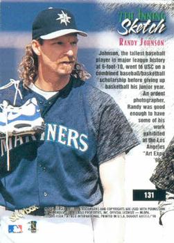1998 SkyBox Dugout Axcess #131 Randy Johnson Back