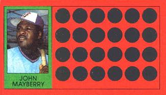 1981 Topps Scratch-Offs #15 John Mayberry Front