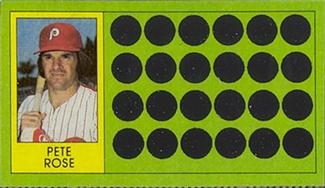1981 Topps Scratch-Offs #62 Pete Rose Front