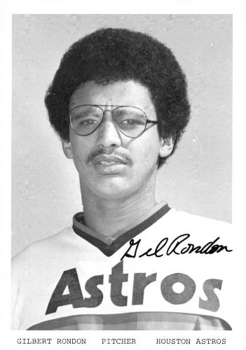 1976 Houston Astros Photocards #NNO Gil Rondon Front