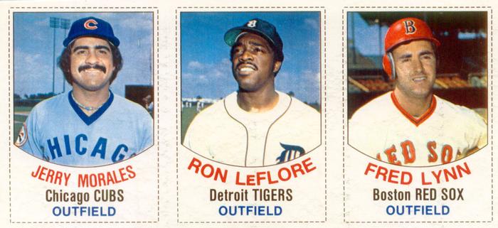 1977 Hostess - Panels #49-51 Jerry Morales / Ron LeFlore / Fred Lynn Front