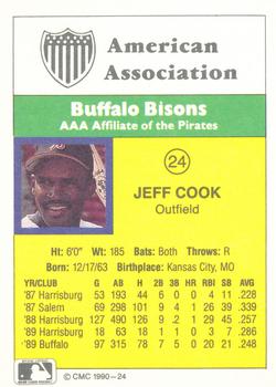 1990 CMC #24 Jeff Cook Back