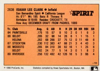 1990 CMC #720 Isaiah Clark Back
