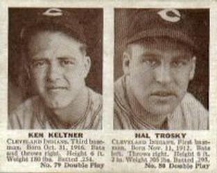 1941 Double Play (R330) #79-80 Ken Keltner / Hal Trosky Front