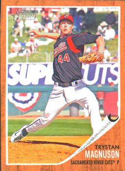 2011 Topps Heritage Minor League #72 Trystan Magnuson Front