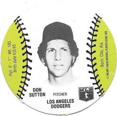 1977 Burger Chef Fun Meal Discs #NNO Don Sutton Front