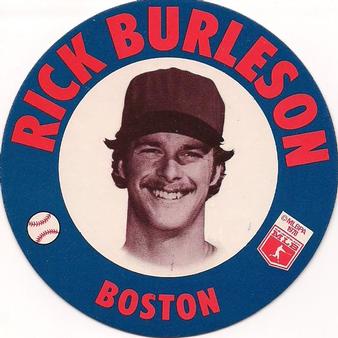 1978 Papa Gino's Discs #7 Rick Burleson Front