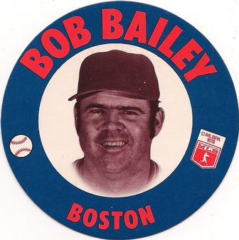 1978 Papa Gino's Discs #20 Bob Bailey Front