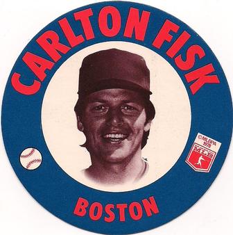 1978 Papa Gino's Discs #25 Carlton Fisk Front