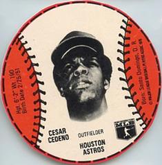 1979 Wiffle Ball Discs #NNO Cesar Cedeno Front