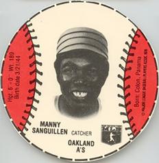 1979 Wiffle Ball Discs #NNO Manny Sanguillen Front
