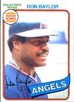 1980 Topps Burger King Pitch, Hit & Run #12 Don Baylor Front