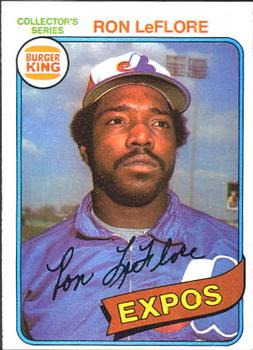 1980 Topps Burger King Pitch, Hit & Run #27 Ron LeFlore Front