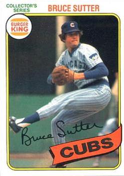 1980 Topps Burger King Pitch, Hit & Run #11 Bruce Sutter Front