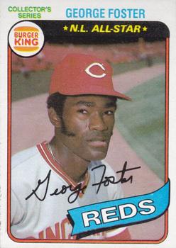 1980 Topps Burger King Pitch, Hit & Run #15 George Foster Front