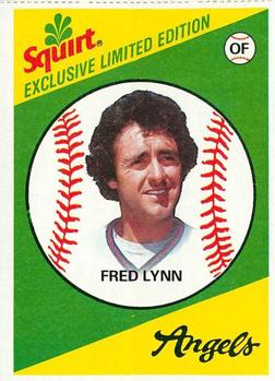 1981 Topps Squirt #25 Fred Lynn Front
