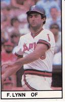 1981 All-Star Game Program Inserts #NNO Fred Lynn Front
